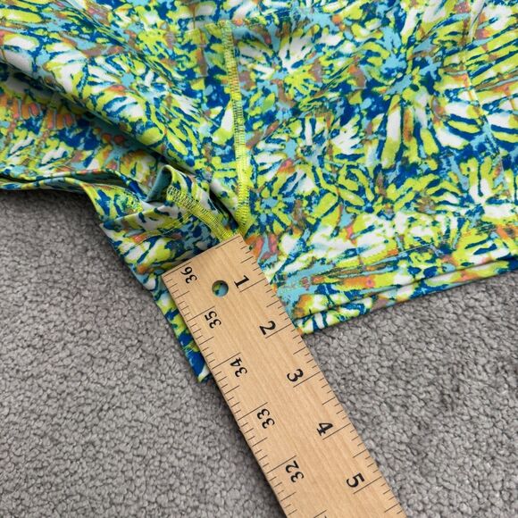 Forever 21 Tie-Dye Compression Shorts Womens Small Neon Green Blue Pink Active - Picture 10 of 11
